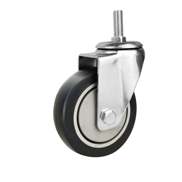 Black Grey PP PU TPR Swivel Fixed Locking Caster Wheel Trolley Wheel