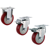 Swivel Casters With 360 Degree Rotation Top Plate Rubber Wheelbarrow Wheels