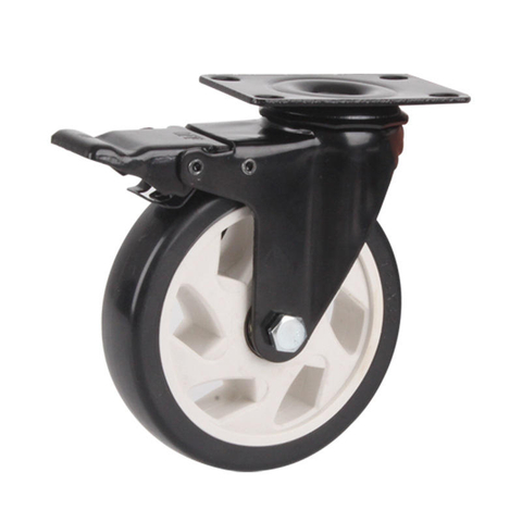 Middle Duty 5 Inch Black Caster Wheels
