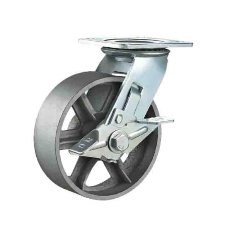 Durable Iron Caster Wheels for High-Temperature Environments up to 500 Degrees