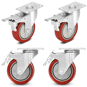 4 Inch Heavy Duty Lockable Bearing Swivel Casters for Furniture And Workbench