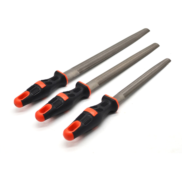3 Pieces Set Filing Wood Tools with Plastic Handle
